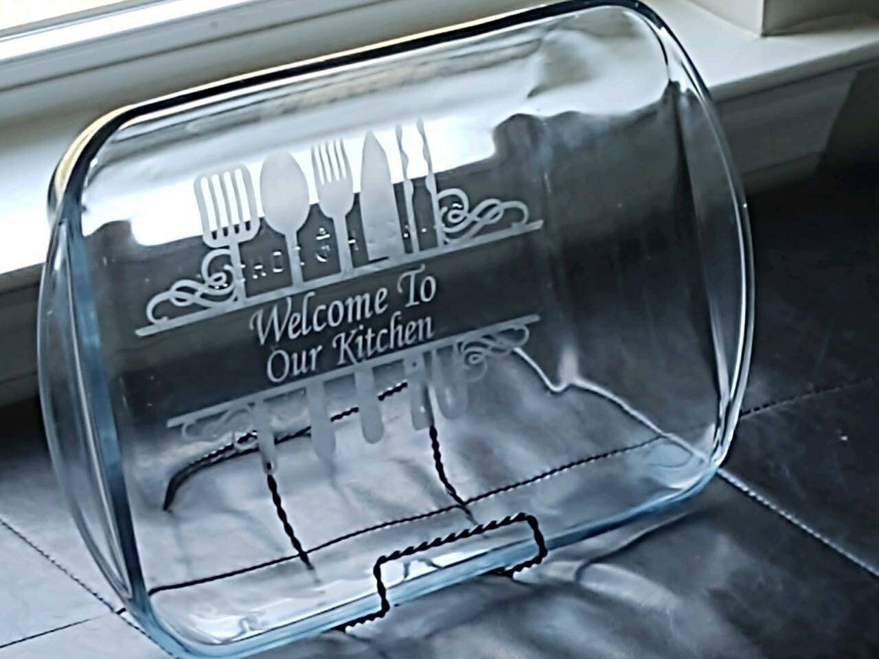 Etched Glass Casserole Dish Workshop - Shop Local Raleigh